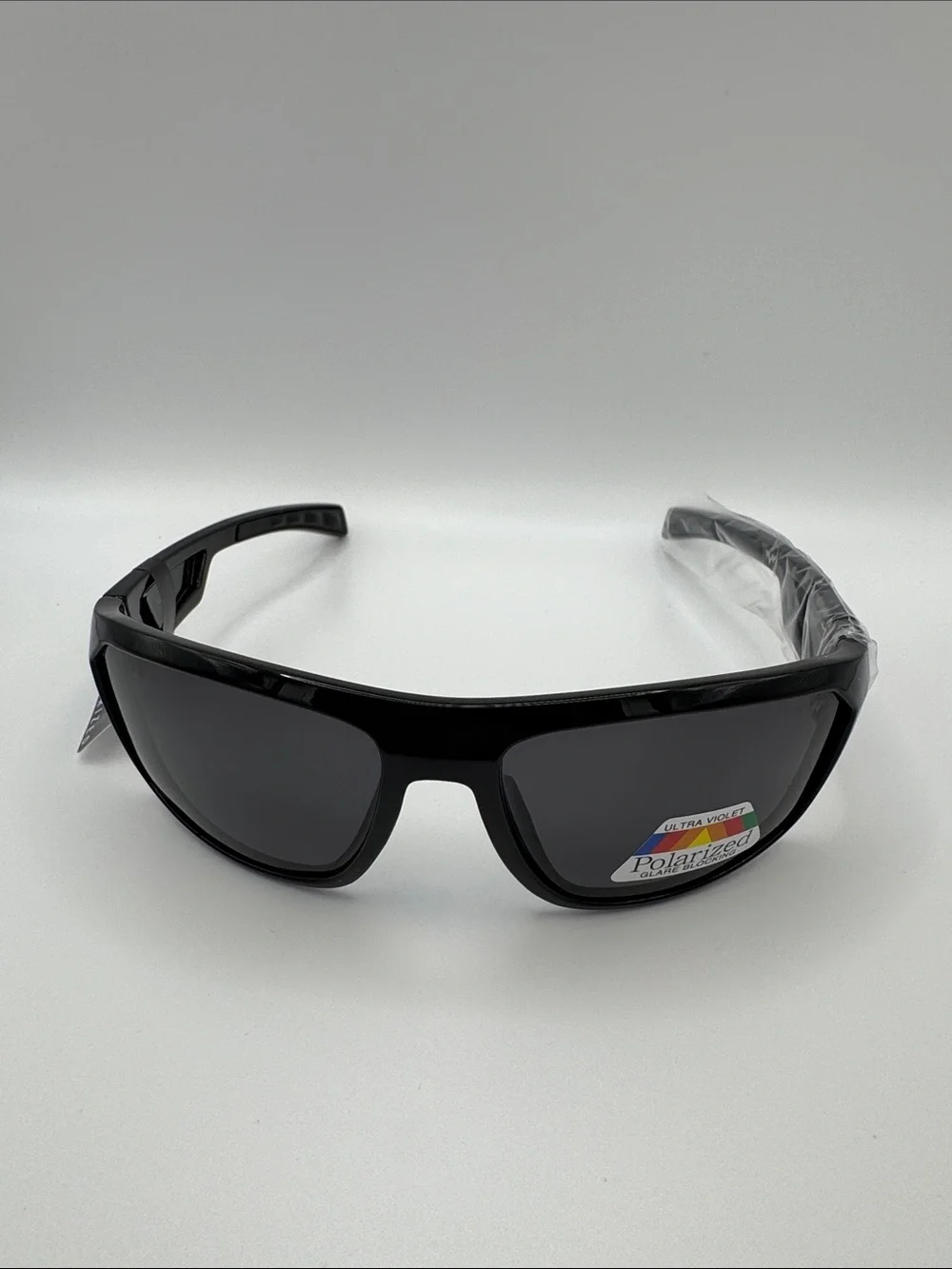 Polarized Black Wrap Sunglasses